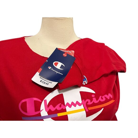 Champion Moisture Wicking Standard Fit Long Sleeve Cropped Oversized Sweatshirt - Picture 5 of 9